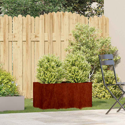 vidaXL Garden Planter Rusty 80 x 40 x 40 cm