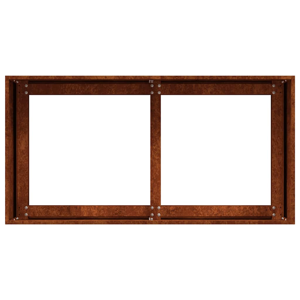vidaXL Garden Planter Rusty 80 x 40 x 40 cm