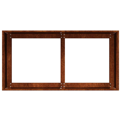 vidaXL Garden Planter Rusty 80 x 40 x 40 cm