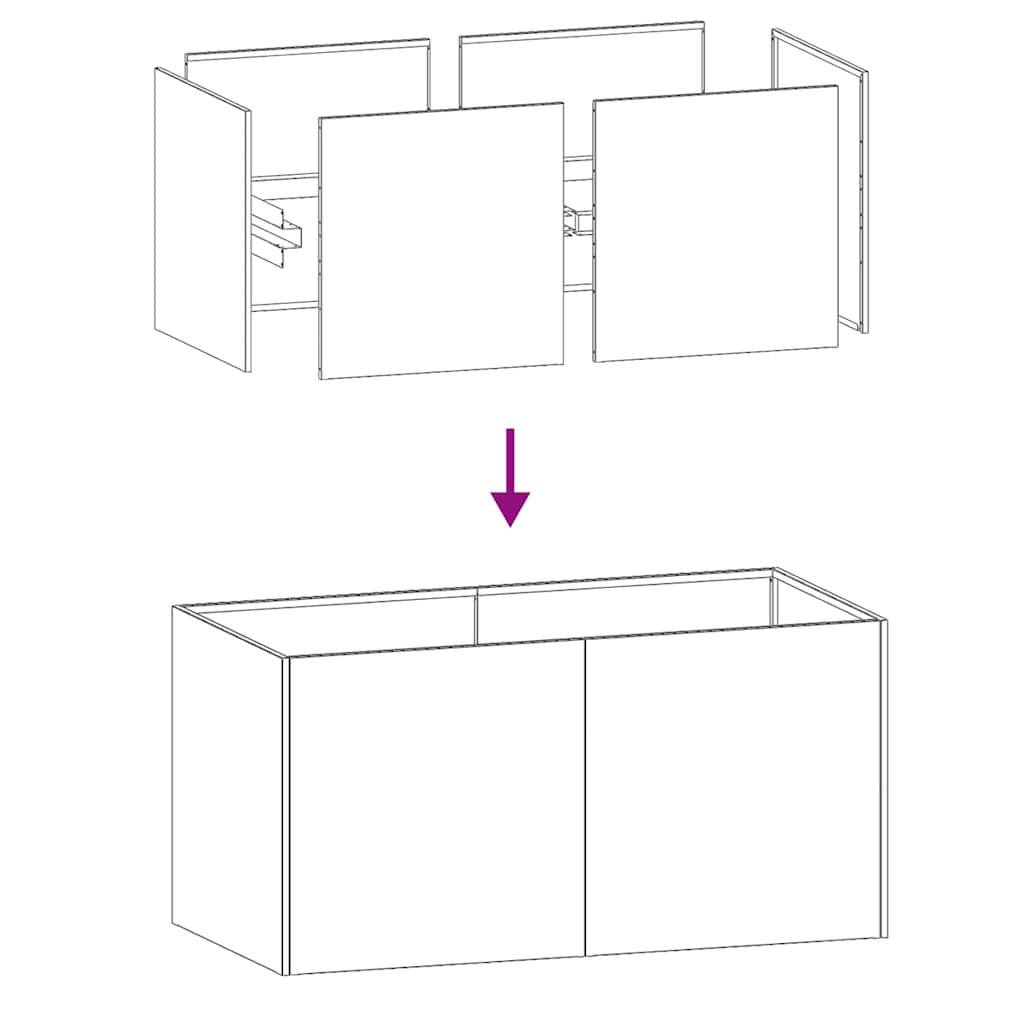 vidaXL Garden Planter Rusty 80 x 40 x 40 cm