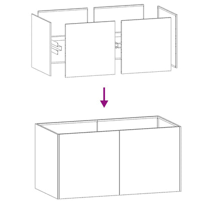 vidaXL Garden Planter Rusty 80 x 40 x 40 cm