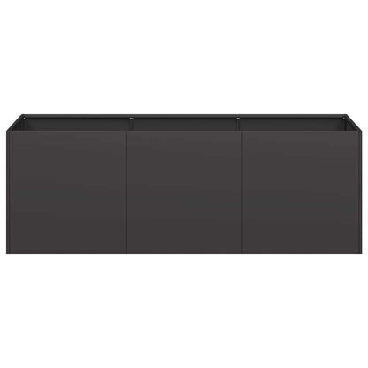 vidaXL Planter Black 120x40x40 cm Cold-rolled Steel