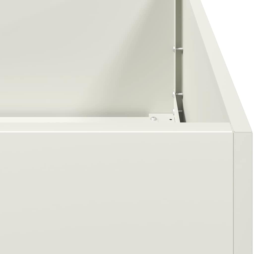 vidaXL Planter White 120x40x40 cm Cold-rolled Steel