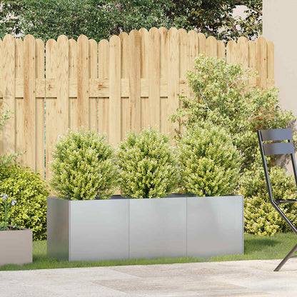 vidaXL Planter 120x40x40 cm Galvanised Steel