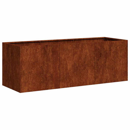 vidaXL Planter Rusty 120x40x40 cm Weathering Steel