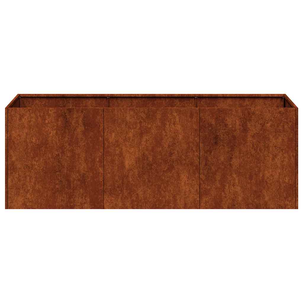 vidaXL Planter Rusty 120x40x40 cm Weathering Steel