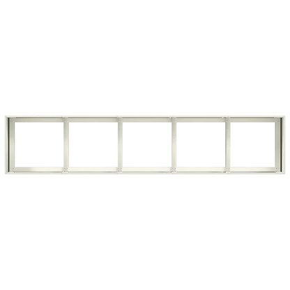vidaXL Planter White 200x40x40 cm Cold-rolled Steel