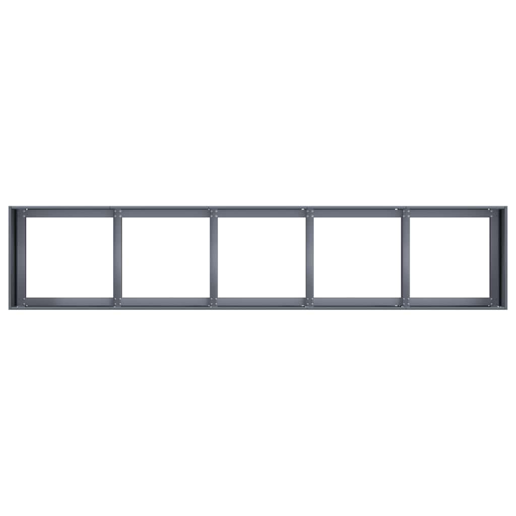 vidaXL Planter Anthracite 200x40x40 cm Cold-rolled Steel