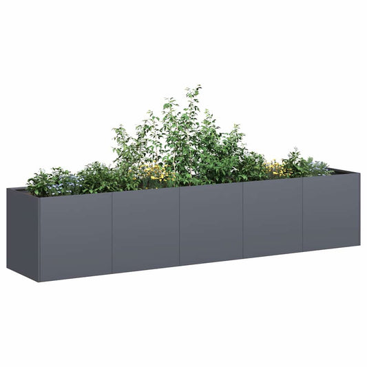 vidaXL Planter Anthracite 200x40x40 cm Cold-rolled Steel