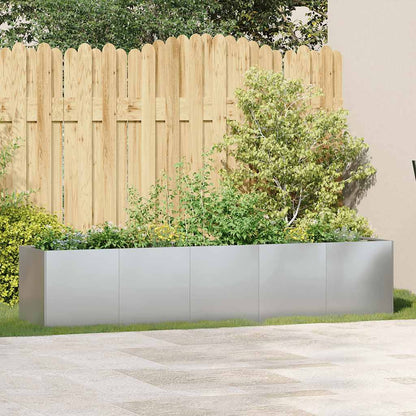 vidaXL Planter 200x40x40 cm Galvanised Steel