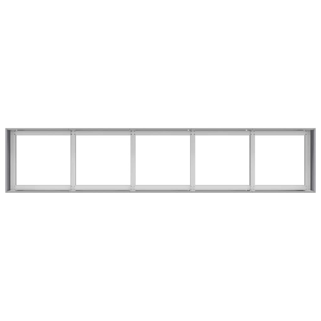 vidaXL Planter 200x40x40 cm Galvanised Steel