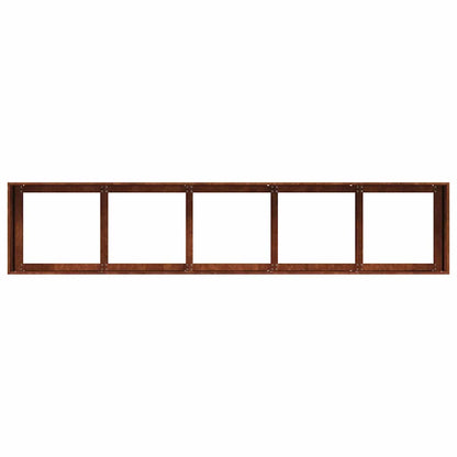 vidaXL Garden Planter Rusty 200 x 40 x 40 cm