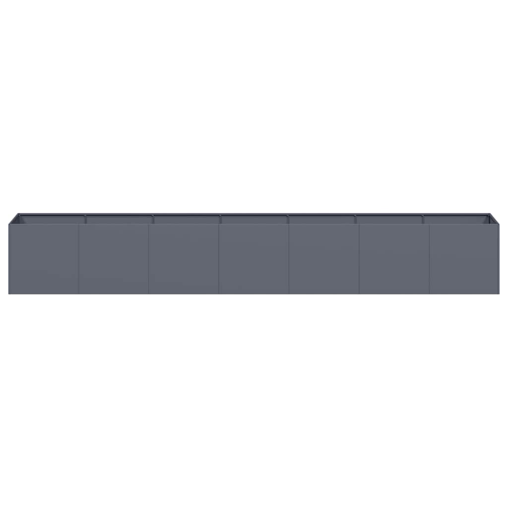 vidaXL Planter Anthracite 280x40x40 cm Cold-rolled Steel