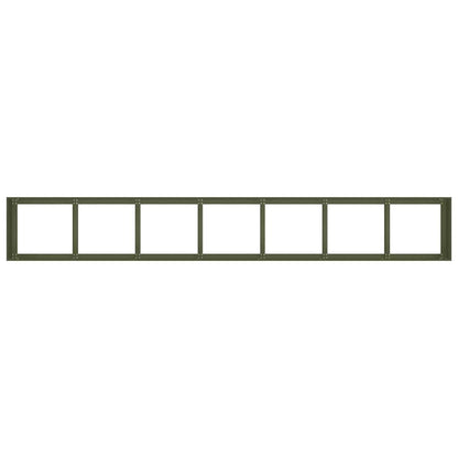 vidaXL Planter Olive Green 280x40x40 cm Cold-rolled Steel
