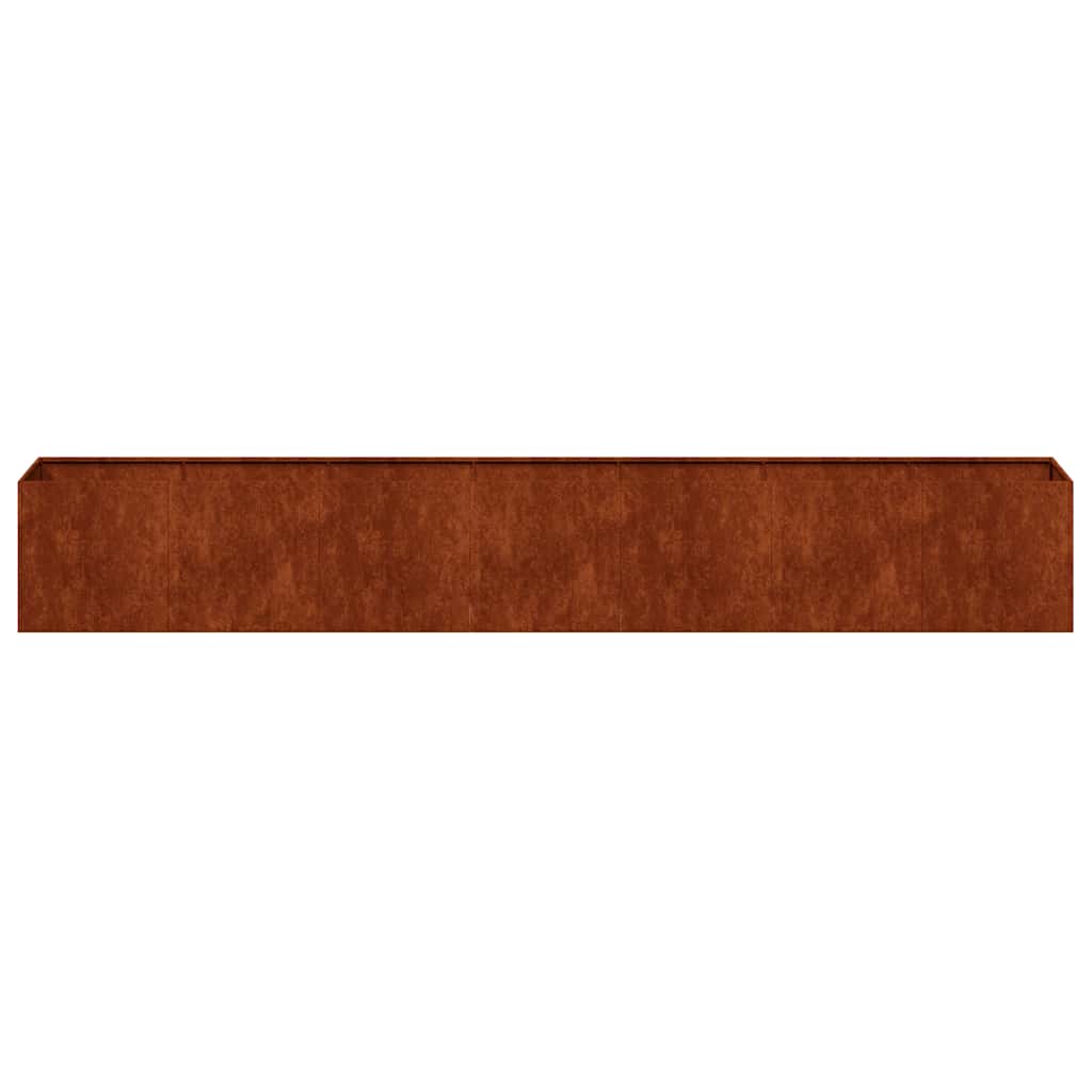 vidaXL Planter Rusty 280x40x40 cm Weathering Steel