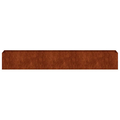 vidaXL Planter Rusty 280x40x40 cm Weathering Steel