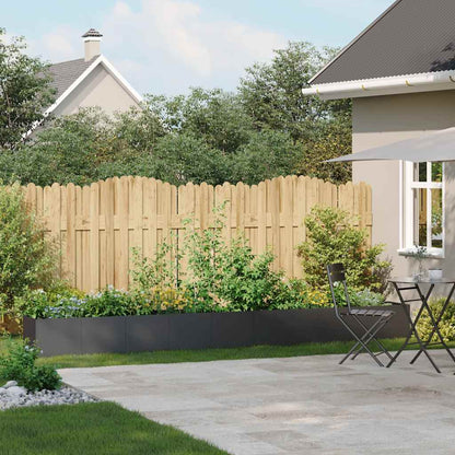 vidaXL Planter Black 360x40x40 cm Cold-rolled Steel