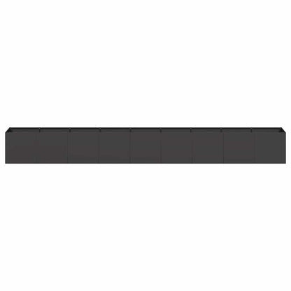 vidaXL Planter Black 360x40x40 cm Cold-rolled Steel