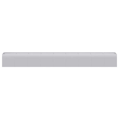 vidaXL Planter 360x40x40 cm Galvanised Steel
