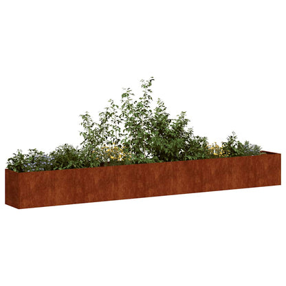 vidaXL Planter Rusty 360x40x40 cm Weathering Steel