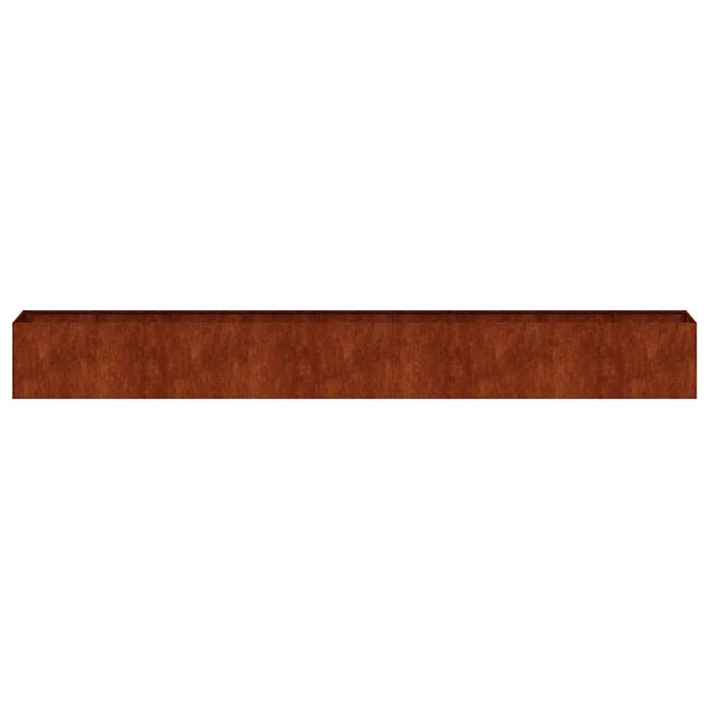 vidaXL Planter Rusty 360x40x40 cm Weathering Steel
