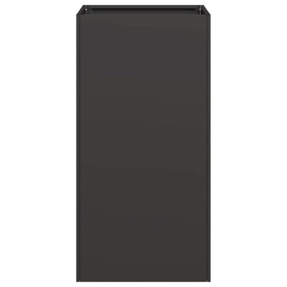 vidaXL Planter Black 40x40x80 cm Cold-rolled Steel