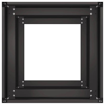 vidaXL Planter Black 40x40x80 cm Cold-rolled Steel