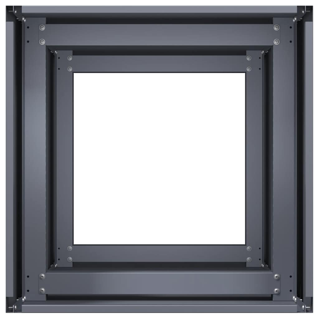 vidaXL Planter Anthracite 40x40x80 cm Cold-rolled Steel