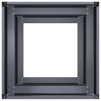 vidaXL Planter Anthracite 40x40x80 cm Cold-rolled Steel