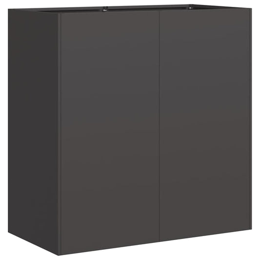 vidaXL Planter Black 80x40x80 cm Cold-rolled Steel