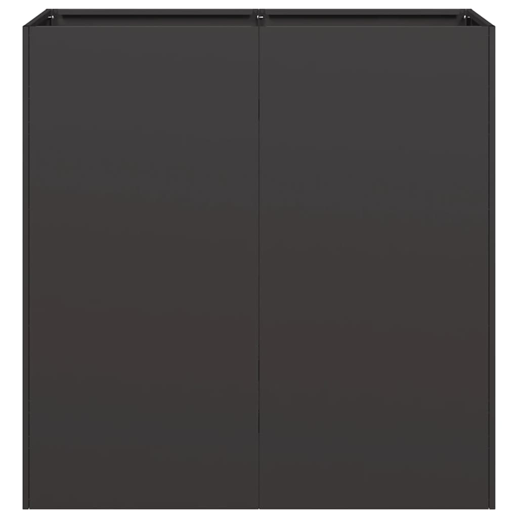 vidaXL Planter Black 80x40x80 cm Cold-rolled Steel