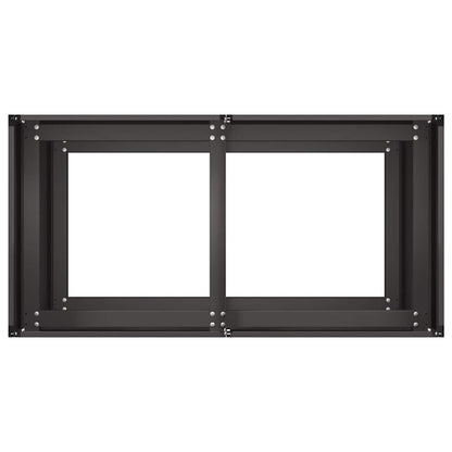vidaXL Planter Black 80x40x80 cm Cold-rolled Steel
