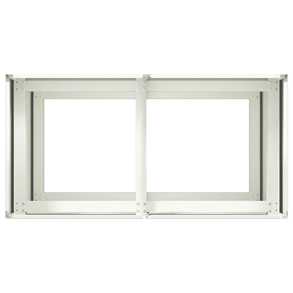 vidaXL Planter White 80x40x80 cm Cold-rolled Steel