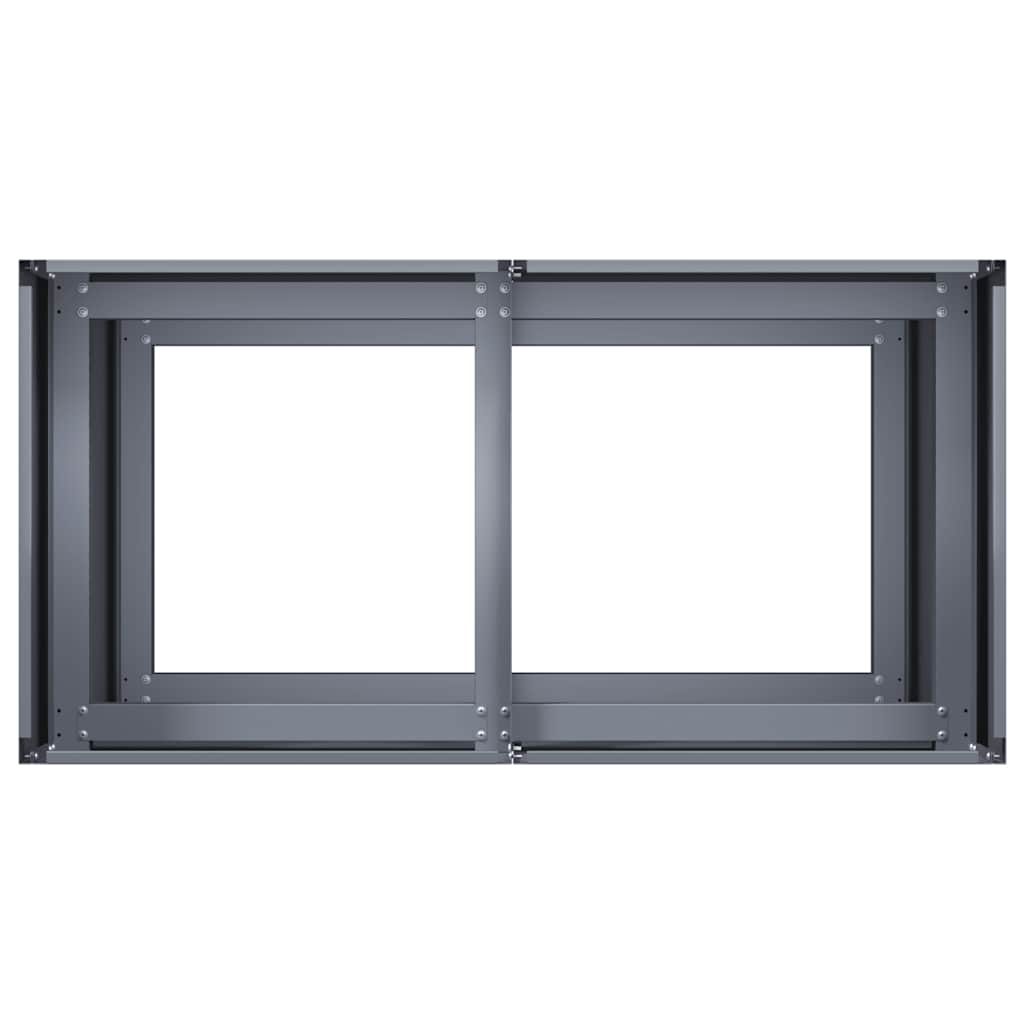 vidaXL Planter Anthracite 80x40x80 cm Cold-rolled Steel