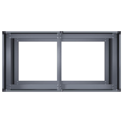 vidaXL Planter Anthracite 80x40x80 cm Cold-rolled Steel