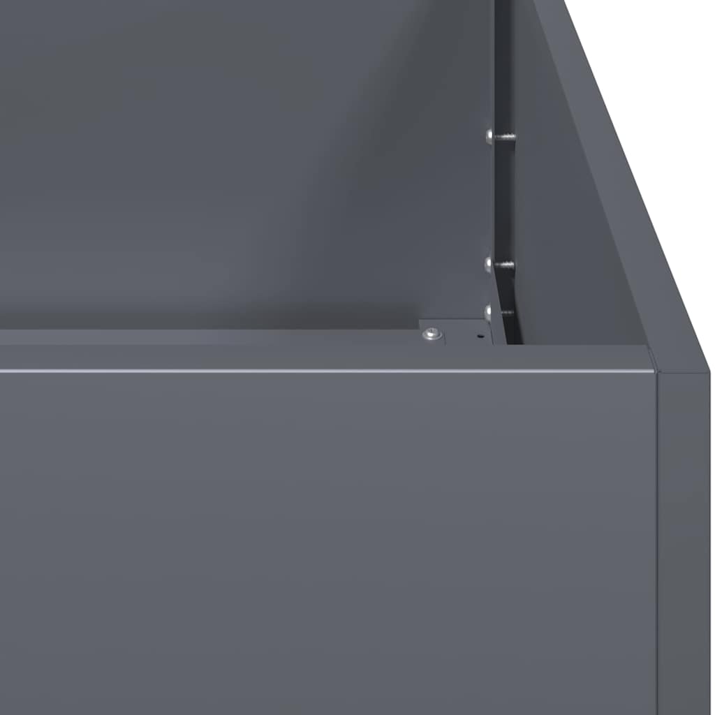 vidaXL Planter Anthracite 80x40x80 cm Cold-rolled Steel