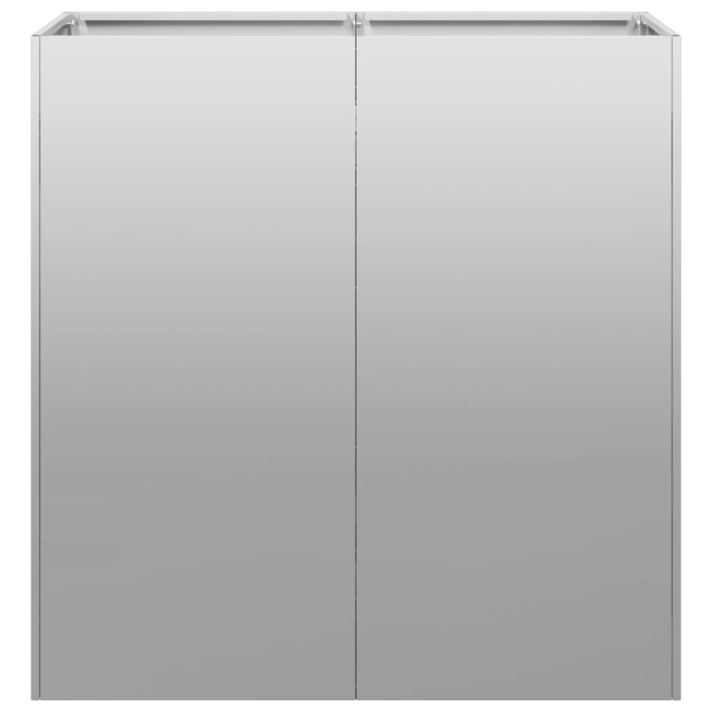 vidaXL Planter 80x40x80 cm Galvanised Steel