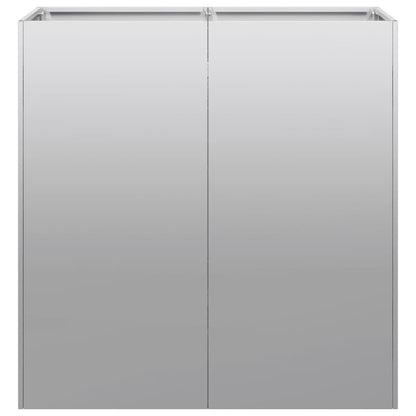 vidaXL Planter 80x40x80 cm Galvanised Steel