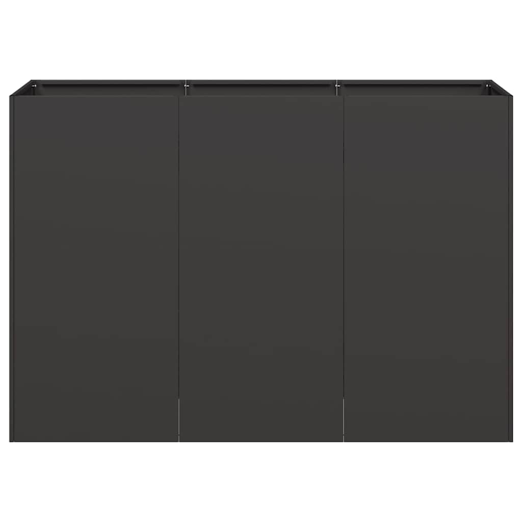 vidaXL Planter Black 120x40x80 cm Cold-rolled Steel