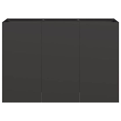 vidaXL Planter Black 120x40x80 cm Cold-rolled Steel