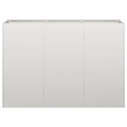 vidaXL Planter 120x40x80 cm Stainless Steel