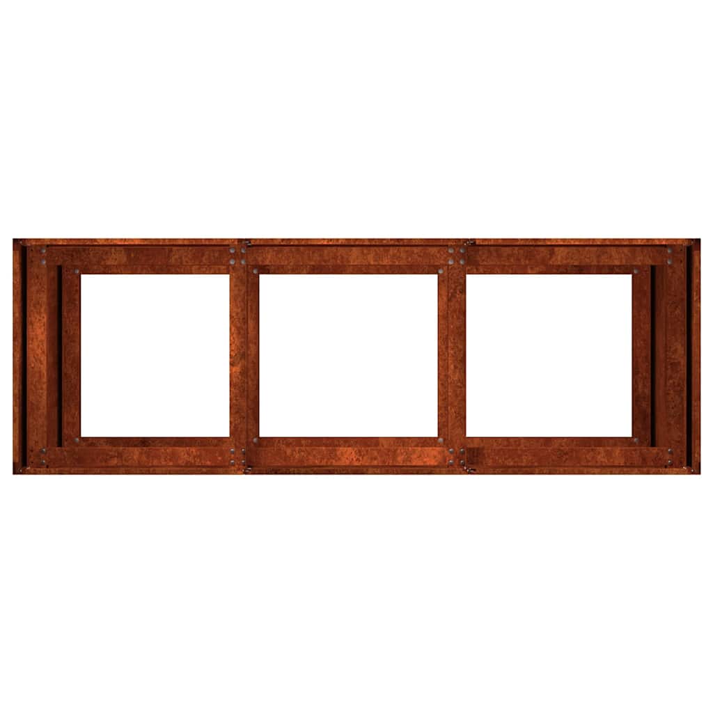 vidaXL Planter Rusty 120x40x80 cm Weathering Steel