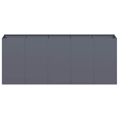 vidaXL Planter Anthracite 200x40x80 cm Cold-rolled Steel
