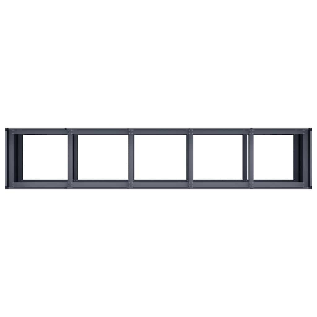 vidaXL Planter Anthracite 200x40x80 cm Cold-rolled Steel