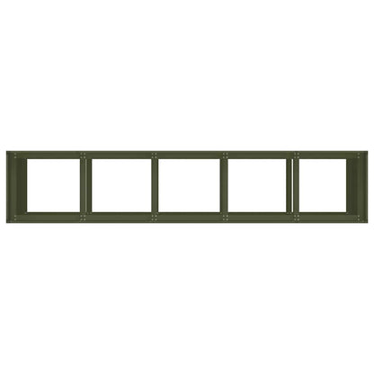 vidaXL Planter Olive Green 200x40x80 cm Cold-rolled Steel