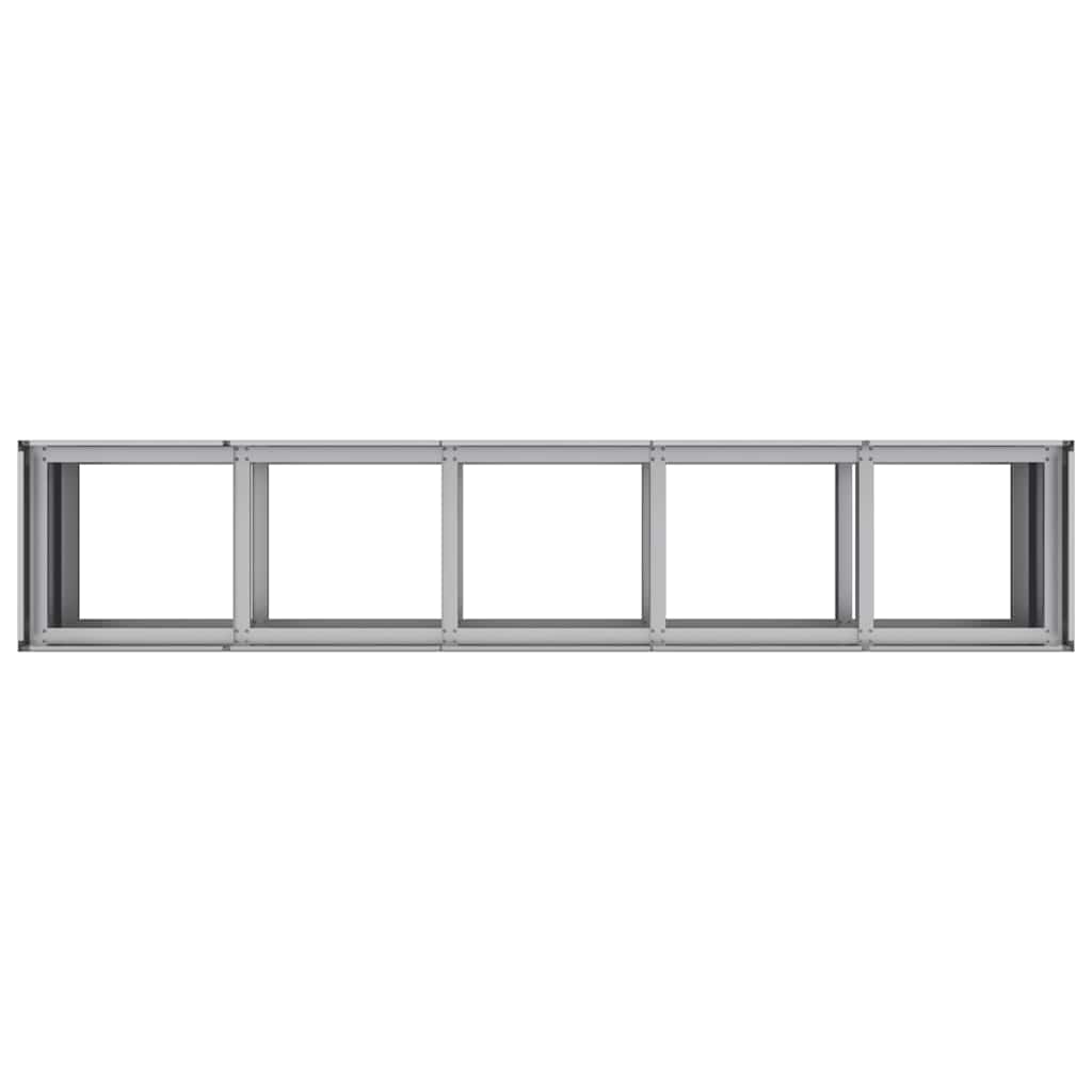 vidaXL Planter 200x40x80 cm Galvanised Steel
