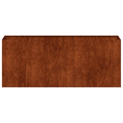 vidaXL Planter Rusty 200x40x80 cm Weathering Steel