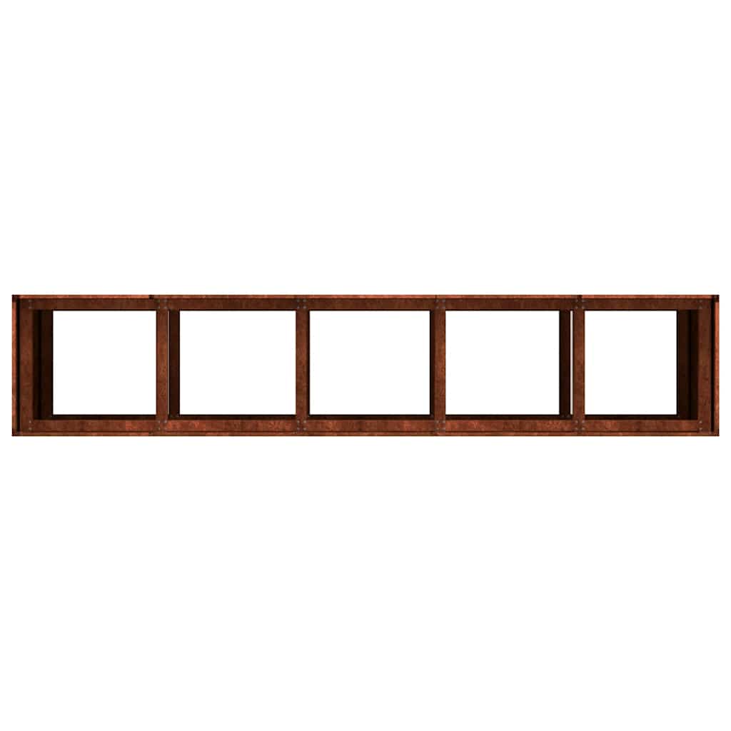 vidaXL Planter Rusty 200x40x80 cm Weathering Steel