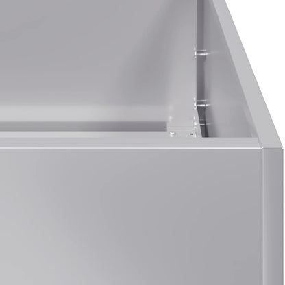 vidaXL Planter 40x80x40 cm Galvanised Steel