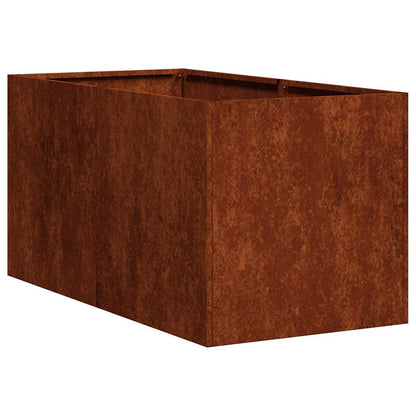 vidaXL Planter Rusty 40x80x40 cm Weathering Steel
